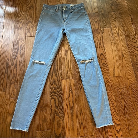 Blank NYC skinny distressed blue jeans in size 28 - Picture 2 of 14